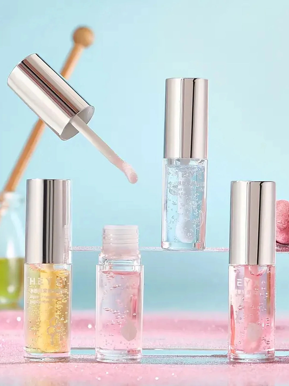 Fruit Pulp Moisturizing Lip Gloss Hydrating Tinted Lip Oil