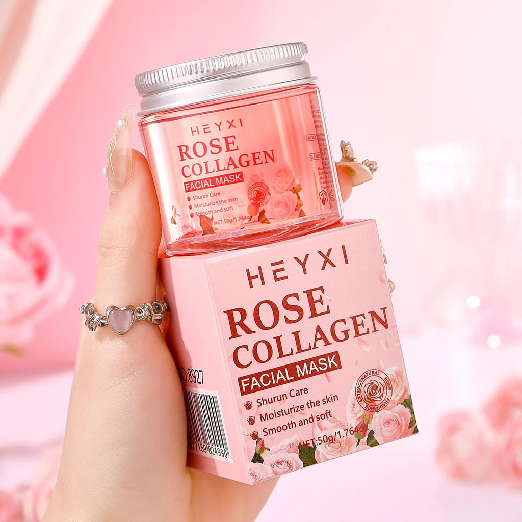 Heyxi Rose Collagen Peel Off Facial Mask Deep Moisturizing Treatment