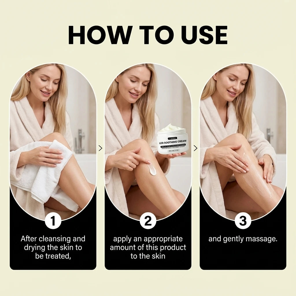 Soothing Leg Massage Cream for Muscle Relief