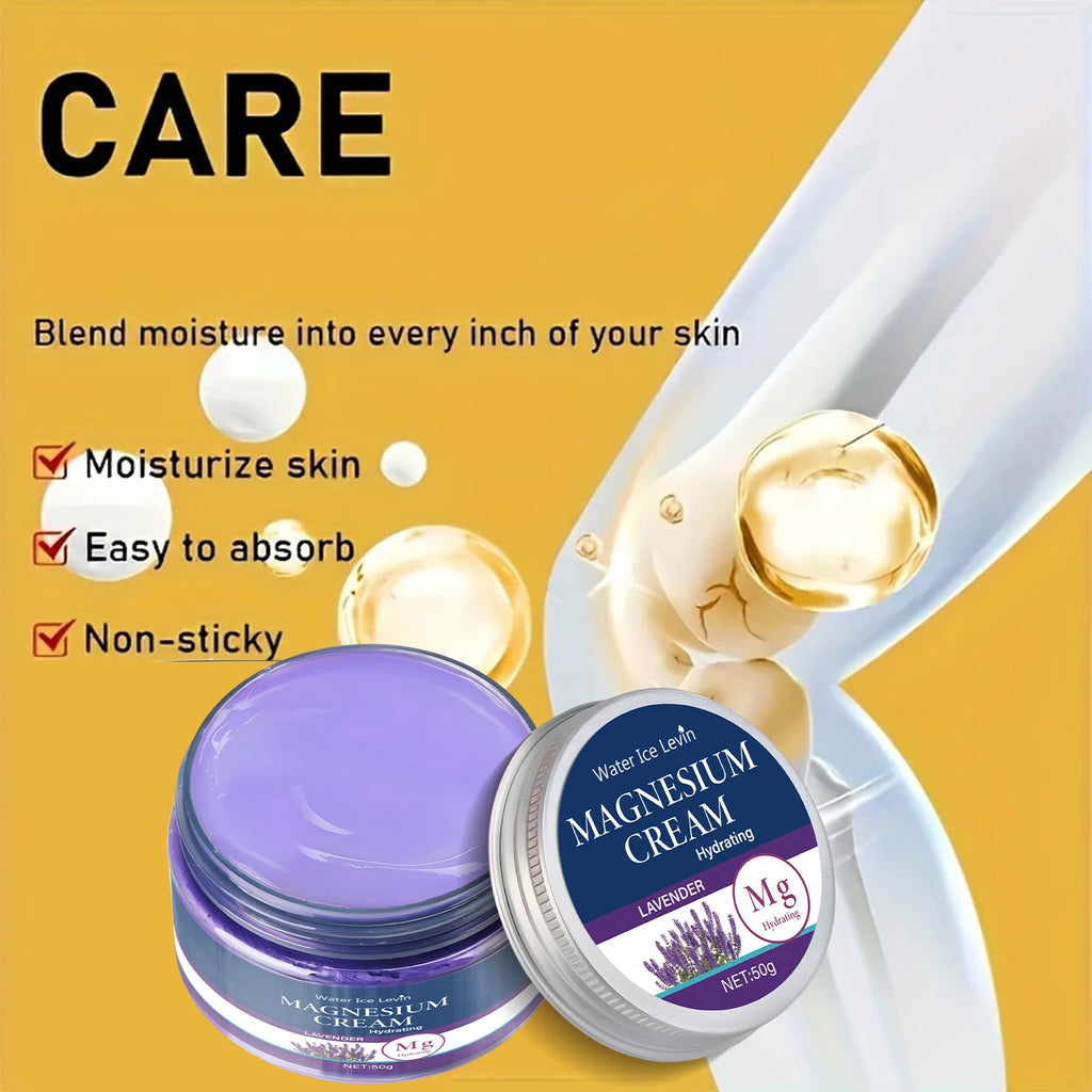 Lavender Magnesium Body Cream Moisturizing Skin Lotion 50g