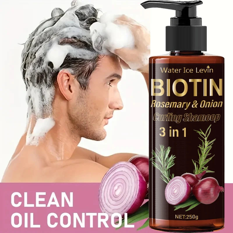 3-in-1 Biotin Rosemary and Onion Extract Hair Shampoo 250g - 9