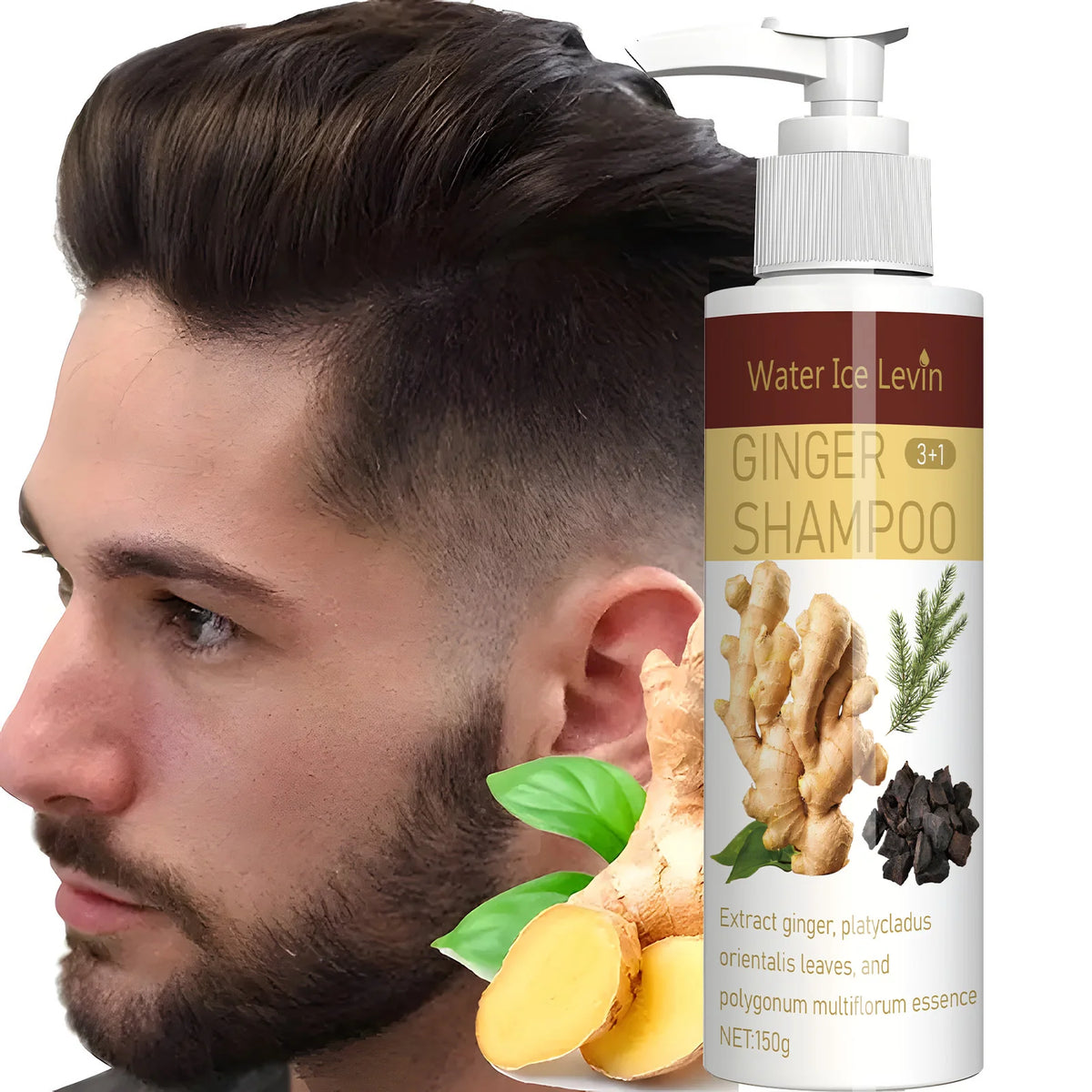Ginger Hair Growth Shampoo Anti Hair Loss and Scalp Repair Treatment