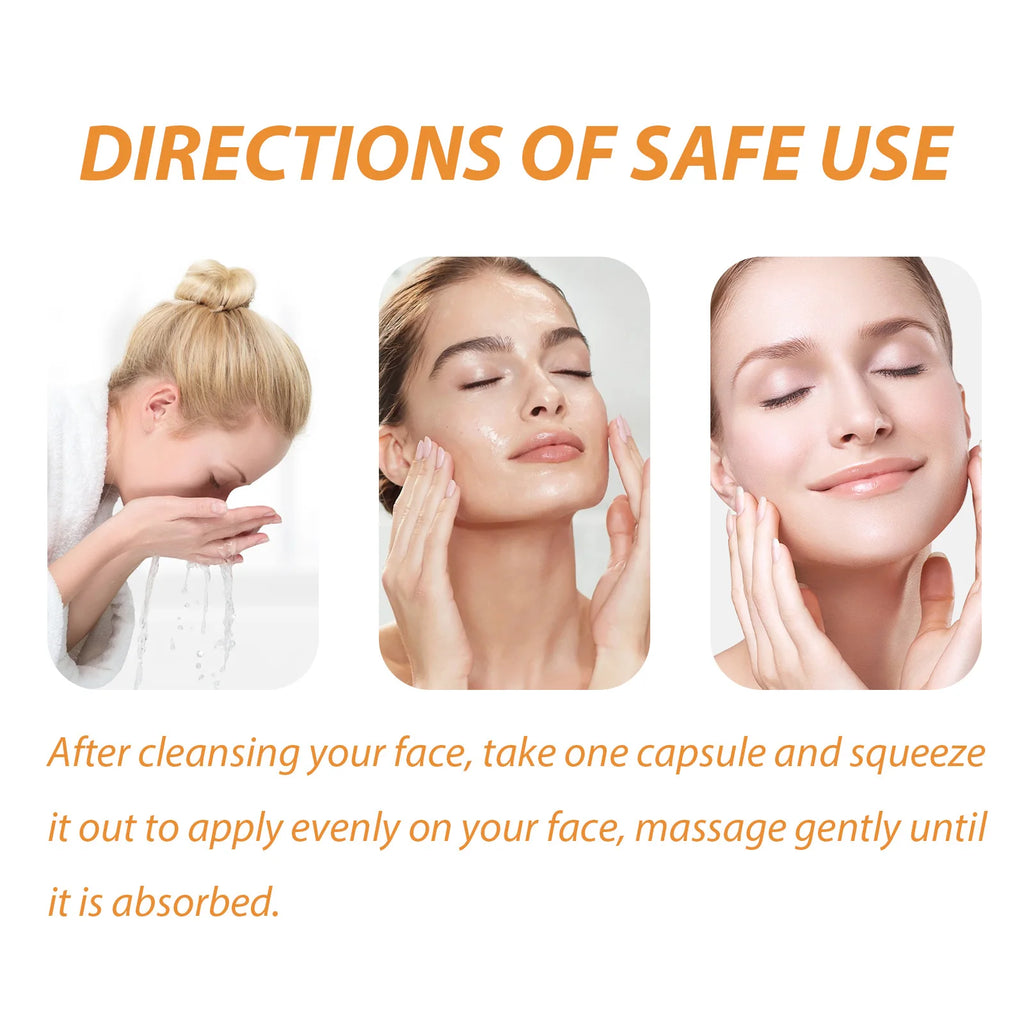 Fullerene Essence Capsules Anti-Aging Facial Serum and Skin Repair