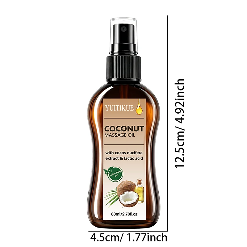 YUITIKUE Coconut Extract Massage Oil Hydrating Skin Care Body Cream