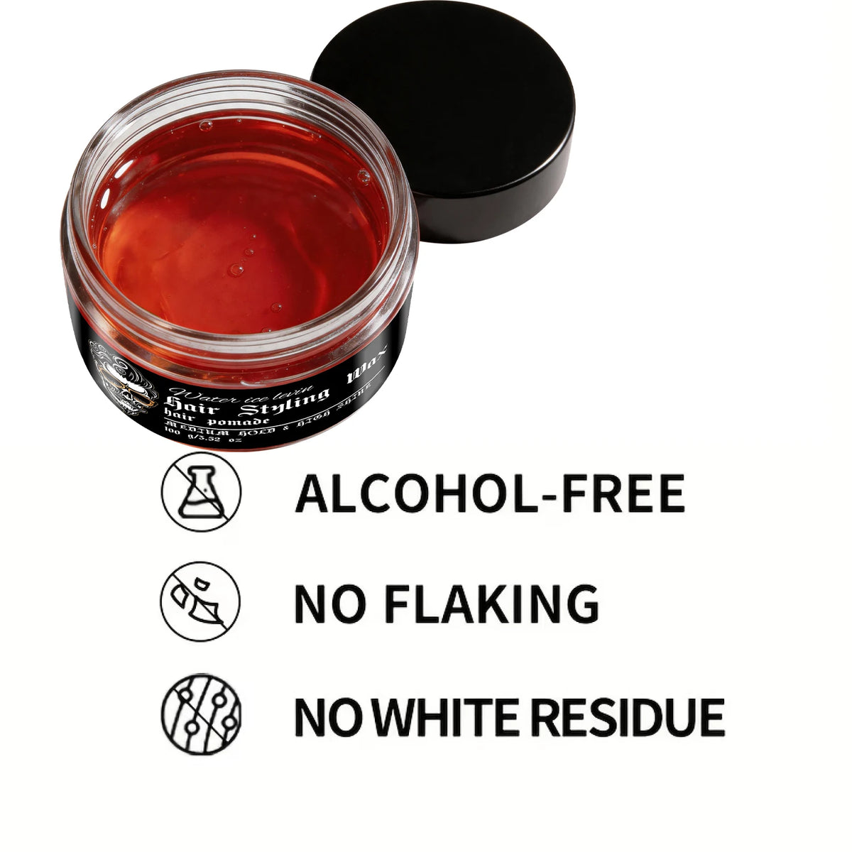 Biotin Keratin Hair Pomade Rosemary Oil Medium Hold Styling Wax 100g