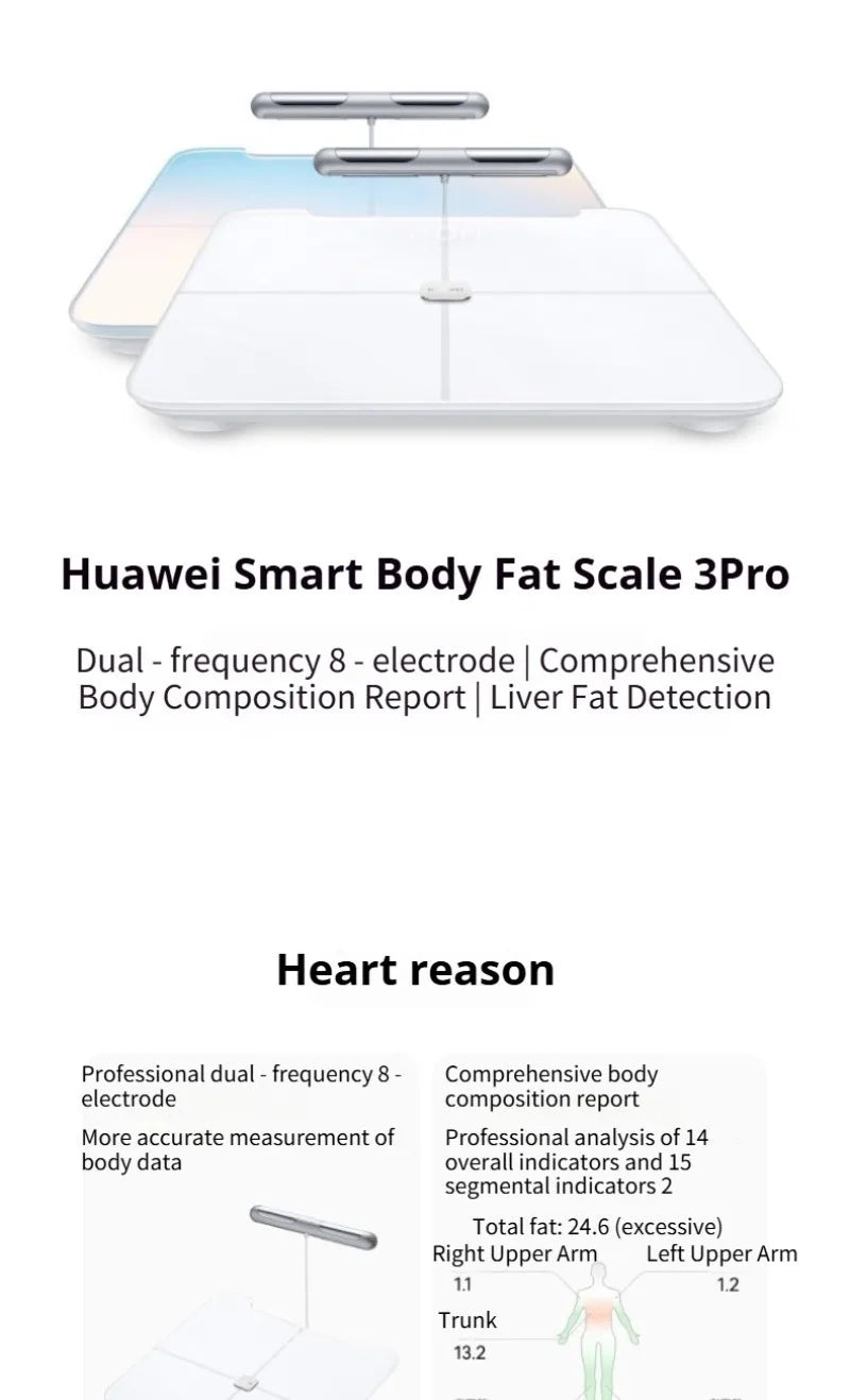 Huawei Body Fat Scale 3 Pro Smart Electronic Digital Weight Balance