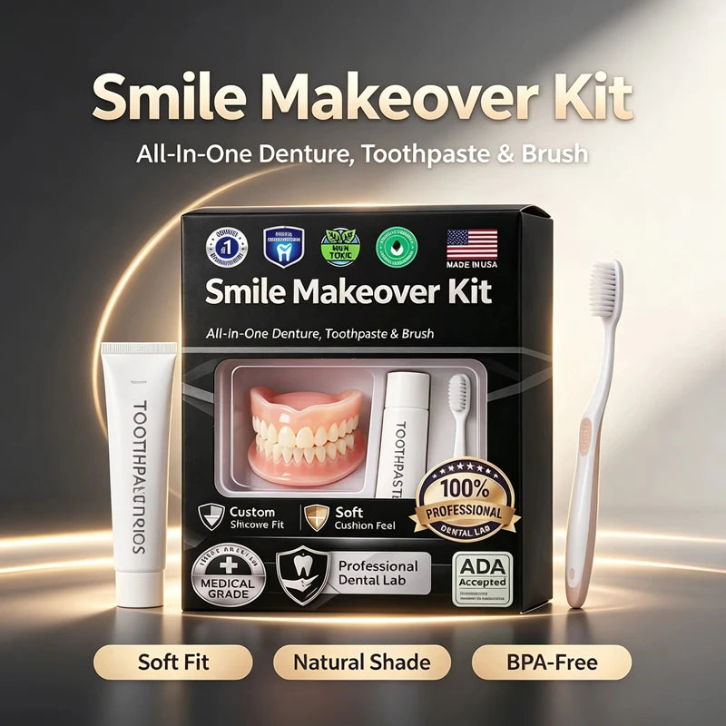 Moldable Silicone Denture Set for Instant Smile Makeover