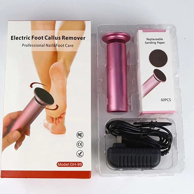 Electric Foot File Callus Remover Dead Skin Grinder Pedicure Tool