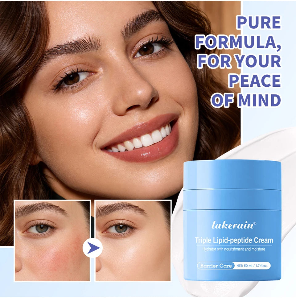 Triple Lipid Peptide Moisturizing Face Cream for Dry Sensitive Skin - 8