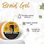 Goiple Braid Styling Set Hair Gel Mousse and Rose Moisturizing Spray