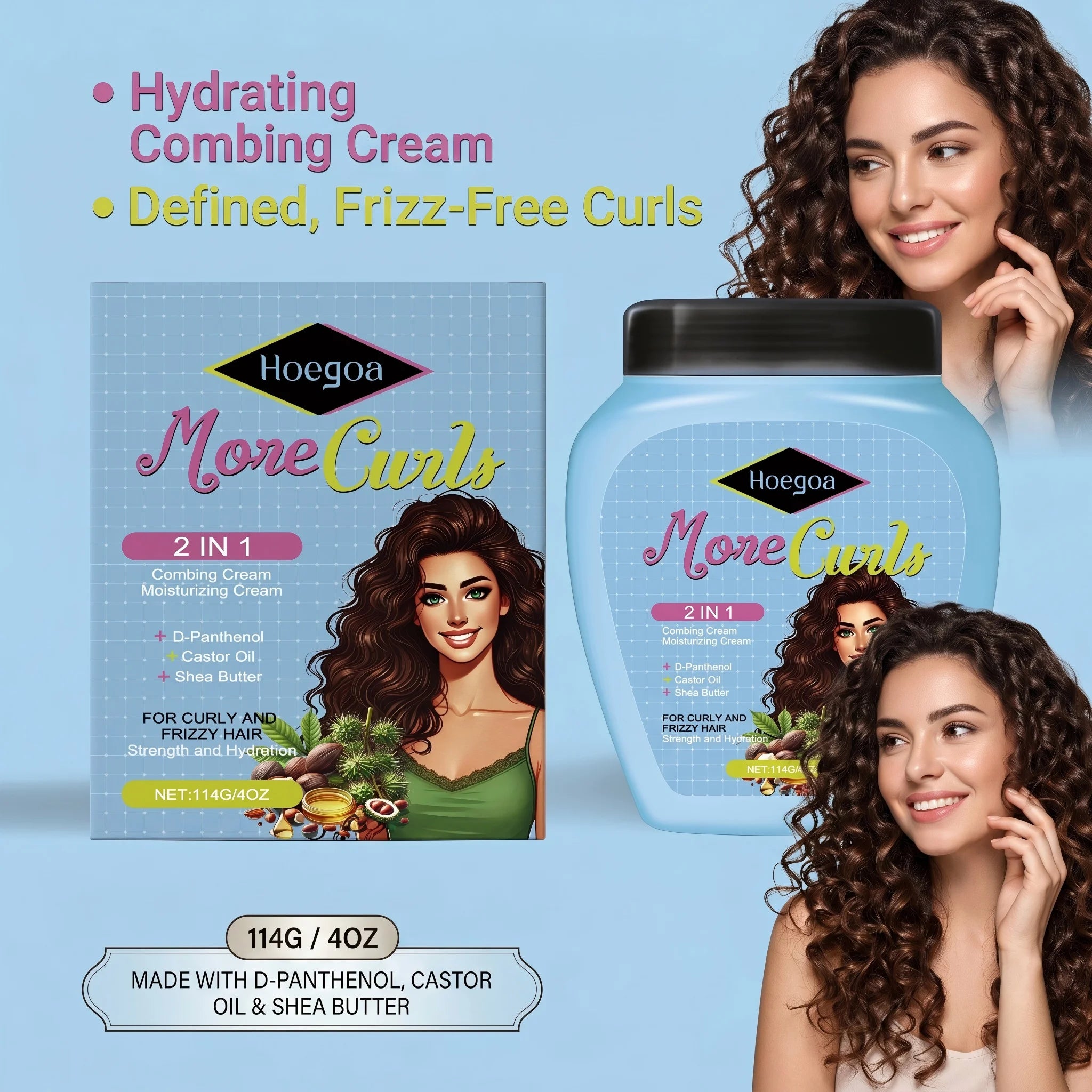 Curl Defining and Moisturizing Hair Cream - 10