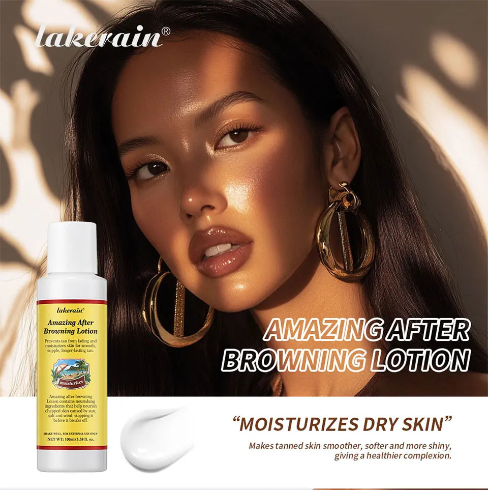 Sunless Tanning Body Lotion for Deep Bronze Glow