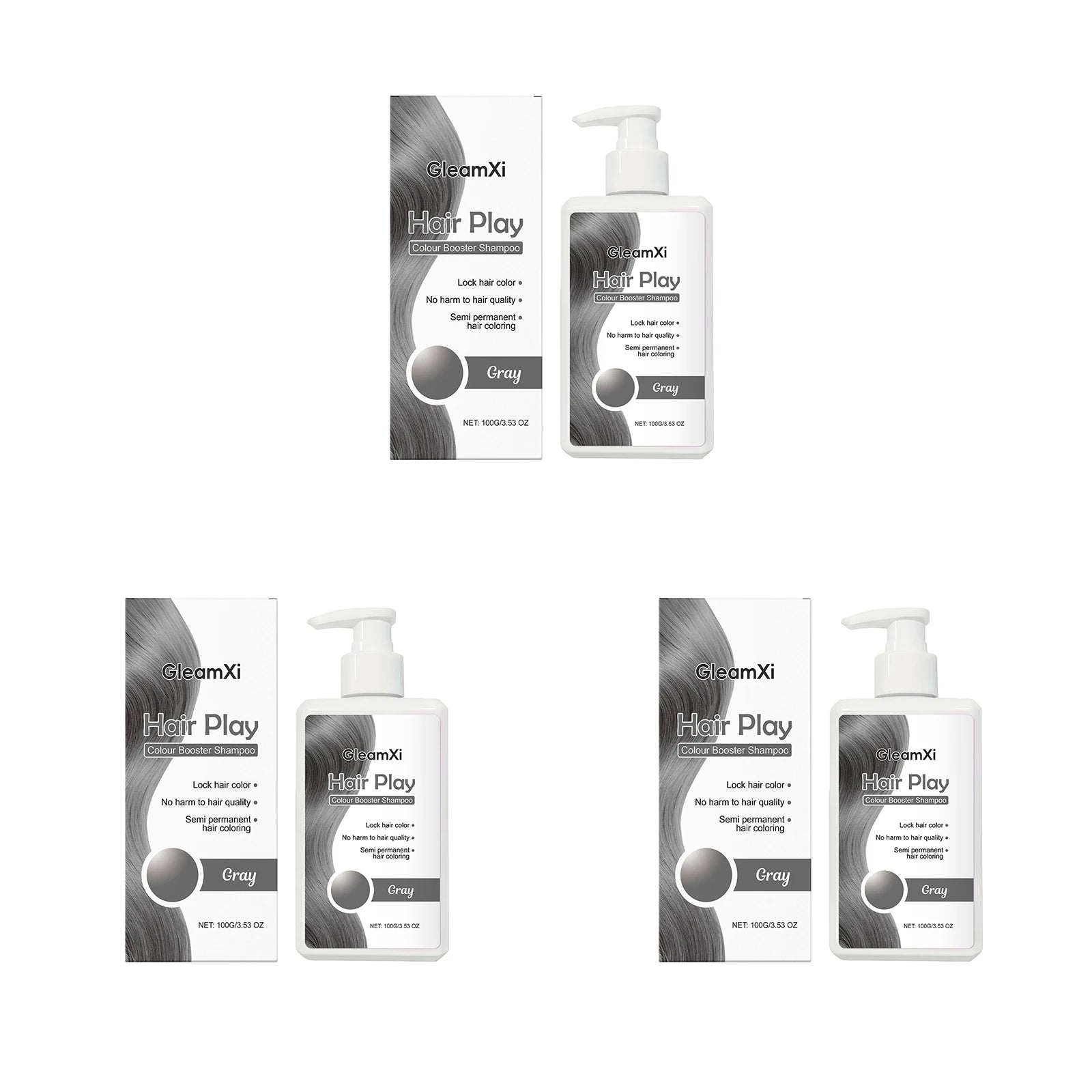 100g Gray Hair Color Locking and Nourishing Dyeing Shampoo