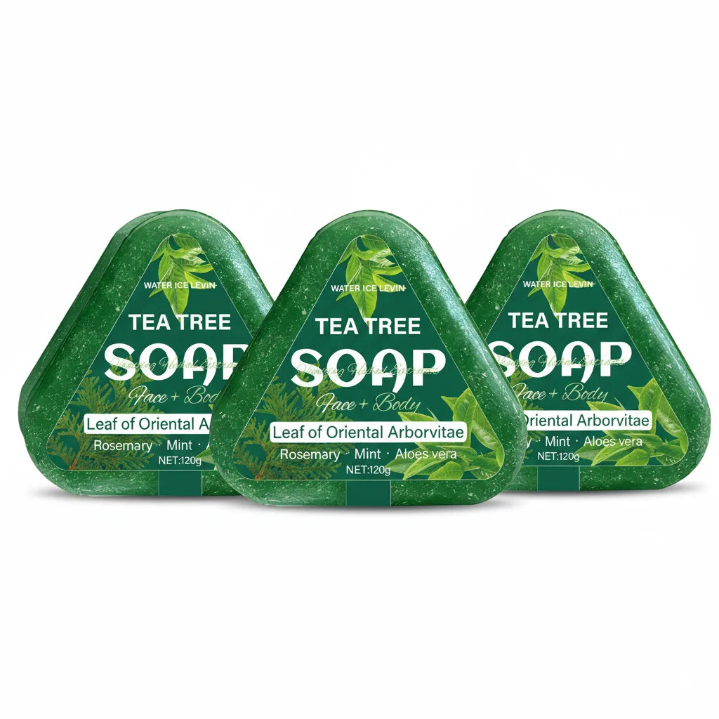 Tea Tree Shampoo Soap Bar All in One Face and Body Cleansing Bar 120g - 8