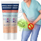 Whole Body Deodorant Cream for Odor Control and Freshness Peach Vanilla