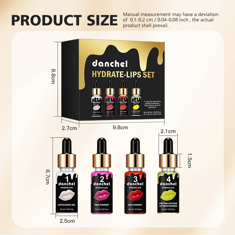 4-Step Lip Care and Tinting Treatment Set