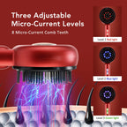 Electric Scalp Massager and Hair Growth Serum Applicator Comb