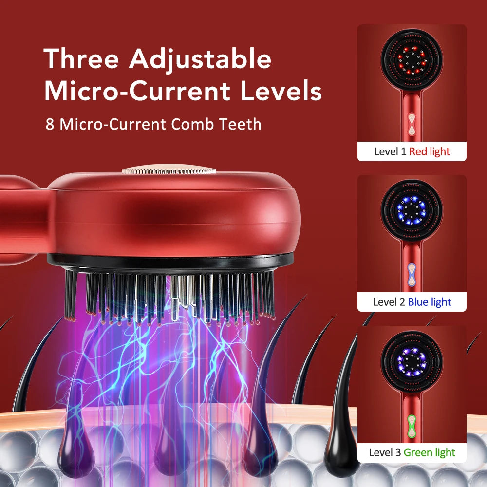Electric Scalp Massager and Hair Growth Oil Applicator Comb - 19