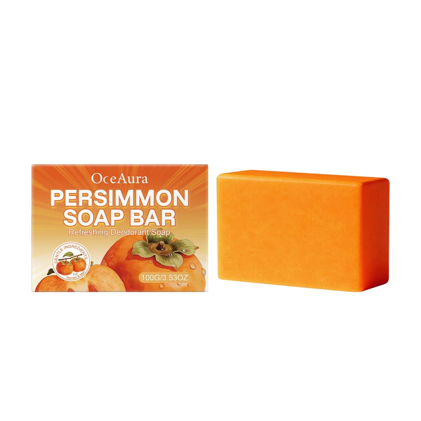 Natural Persimmon Deodorizing Soap Bar for Body Odor - 21