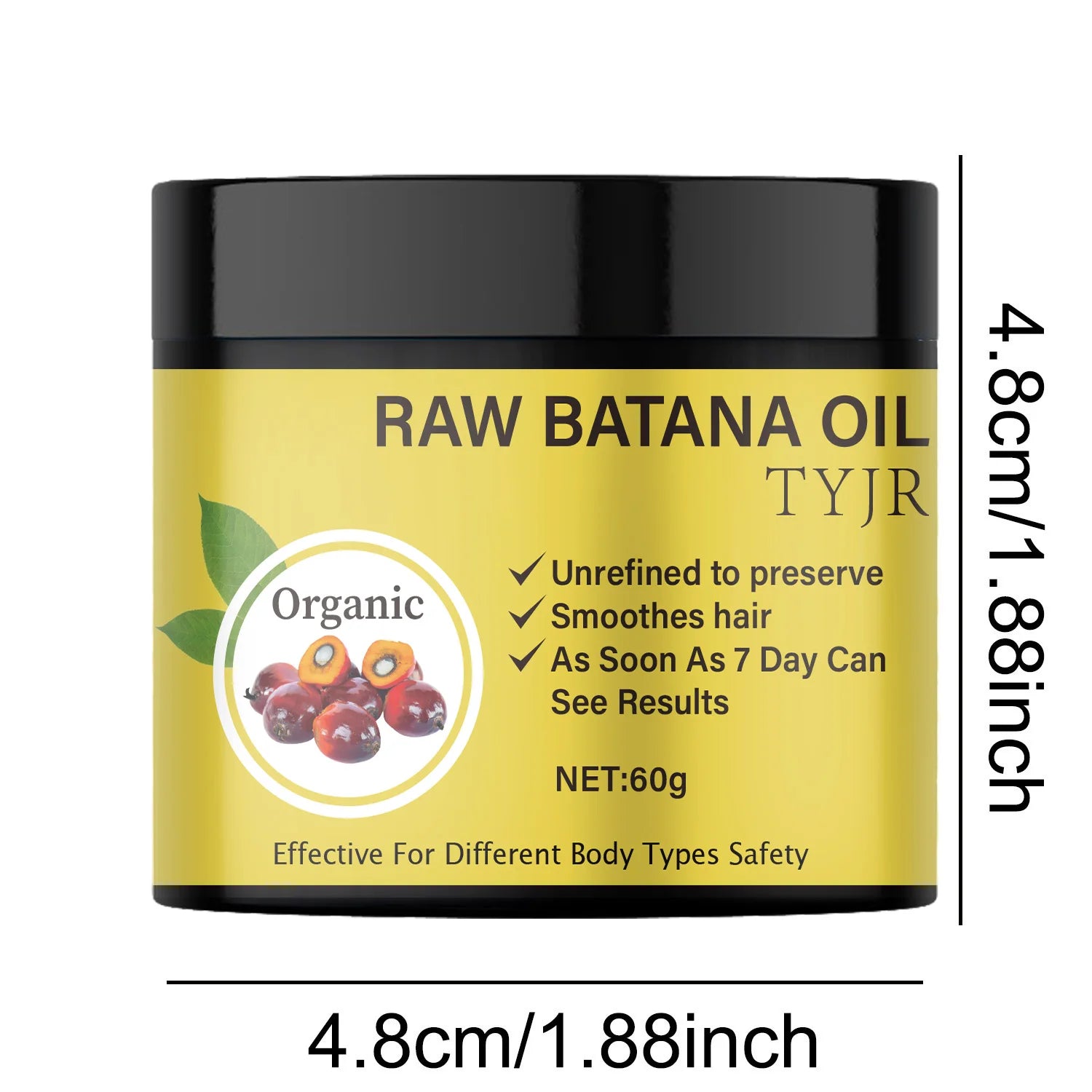 Raw Batana Oil Hair Mask for Repair and Scalp Nourishment 60g