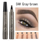 4-Tip Eyebrow Pencil Waterproof Liquid Brow Pen Microblading Pen