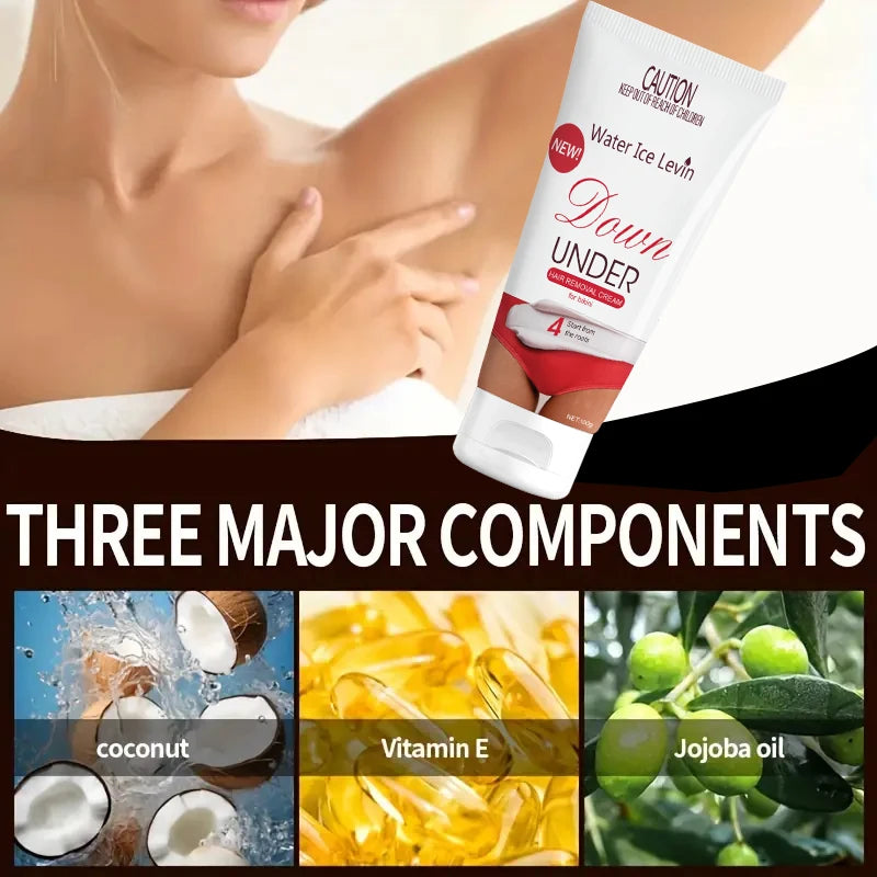 Water Ice Levin Gentle Hair Removal Cream for Sensitive Skin 100g