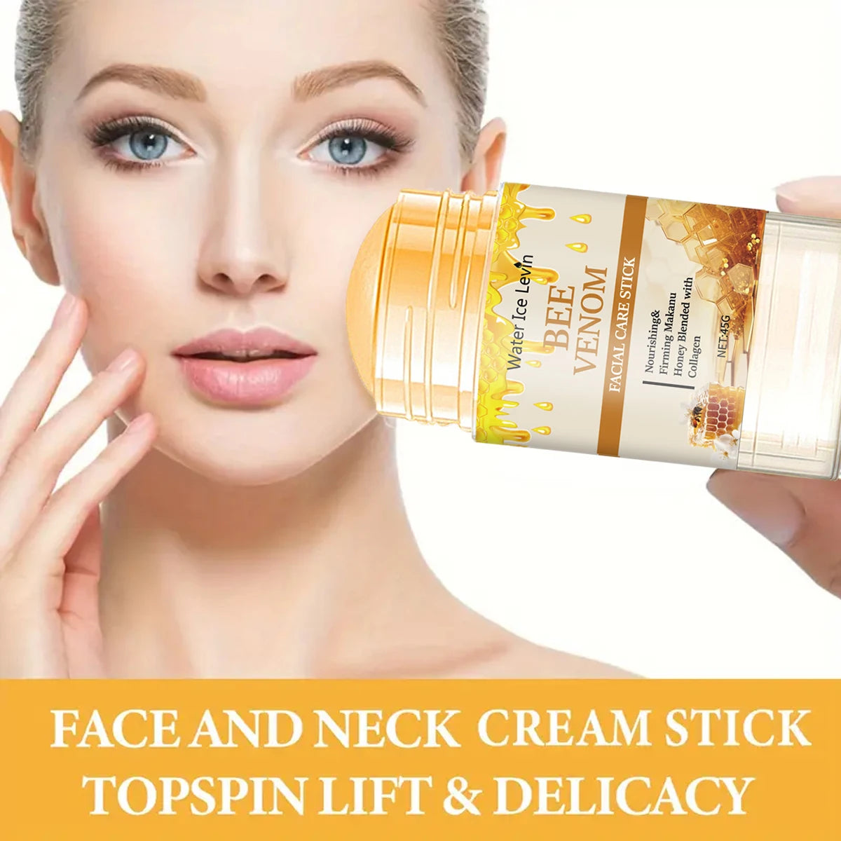 Bee Venom Honey Skincare Stick Portable Anti Aging Face Moisturizer - 7