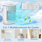 Portable USB Desktop Air Cooler and Humidifier
