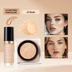 Face Concealer and Matte Setting Powder Makeup Set