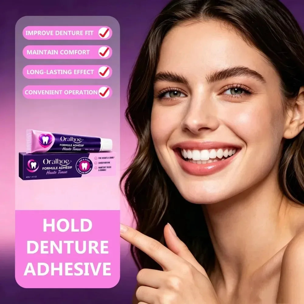 Silicone Denture Adhesive Reline Cushion for Secure Fit