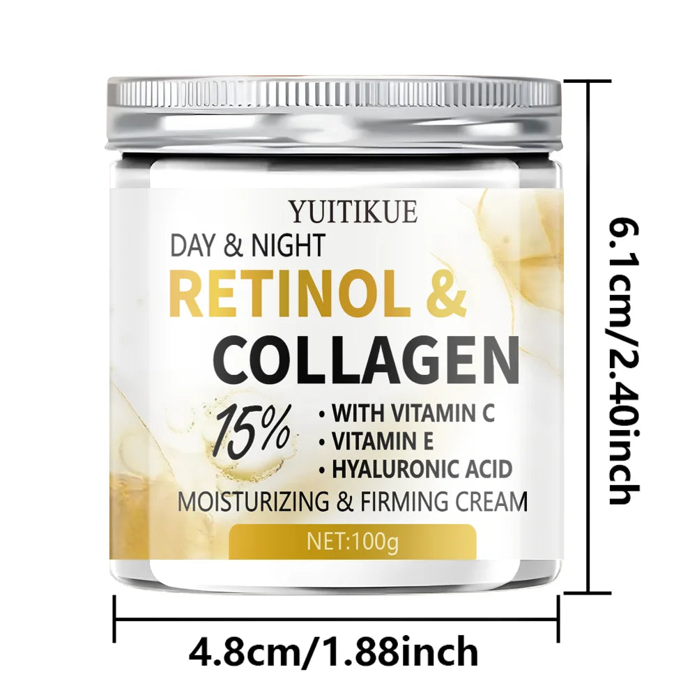 YUITIKUE Retinol Collagen Firming Cream Day Night Moisturizer 100g