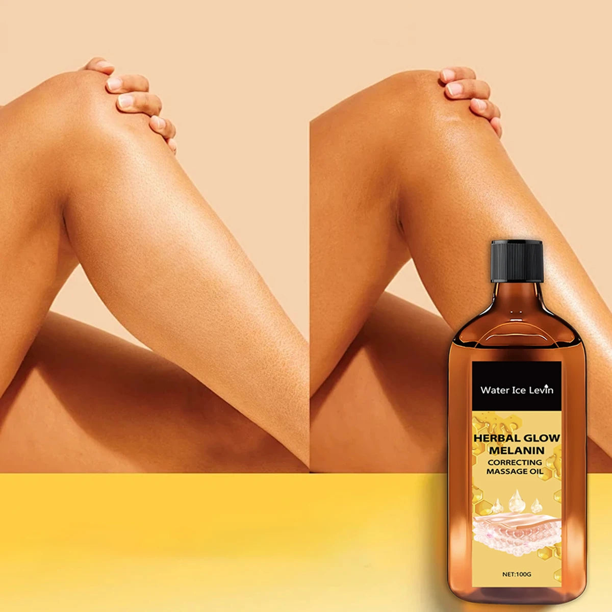 Herbal Glow Melanin Correcting Massage Oil Brightening Body Treatment