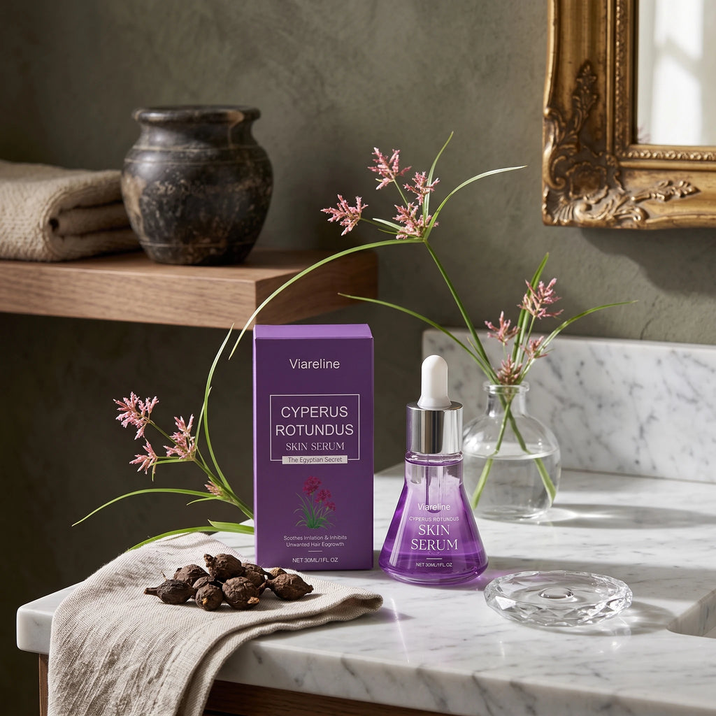 Cyperus Rotundus Hair Growth Inhibitor and Skin Soothing Serum