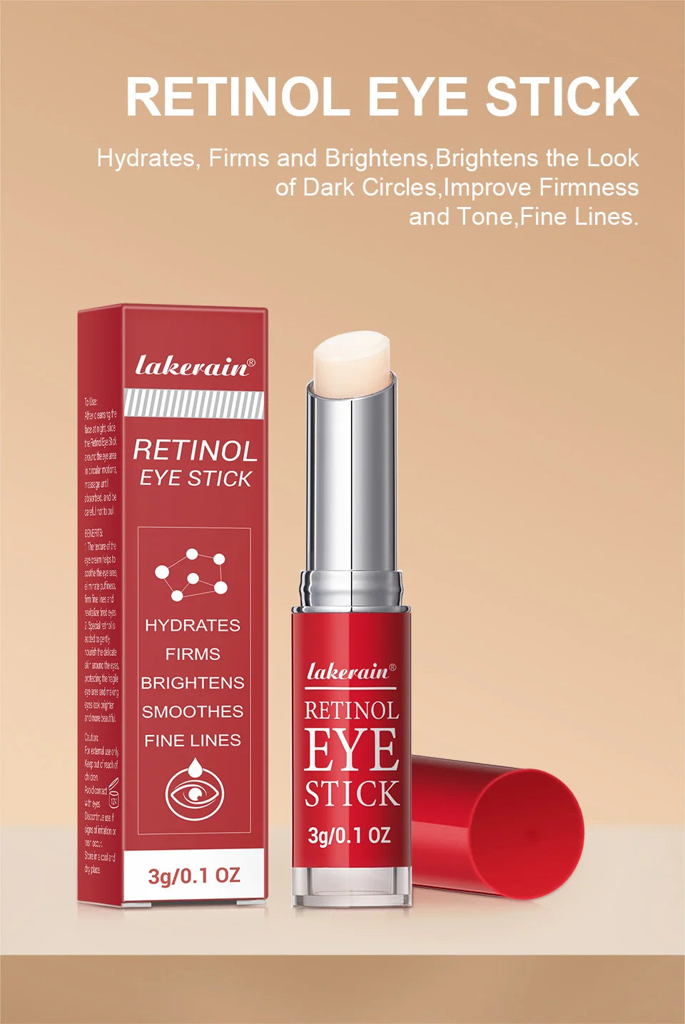 Retinol Anti-Aging Eye Stick for Dark Circles and Puffiness - 7