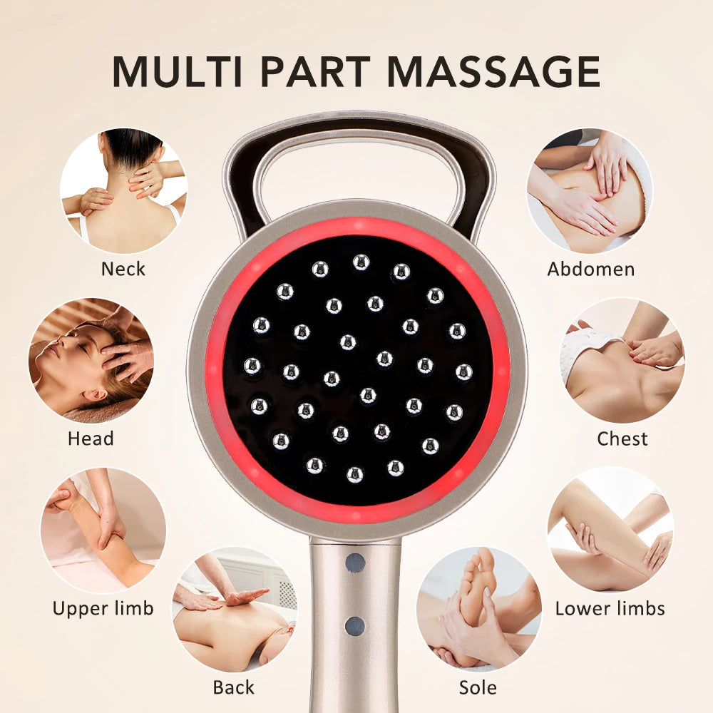 Electric Microcurrent Body Massager for Cellulite and Muscle Relief