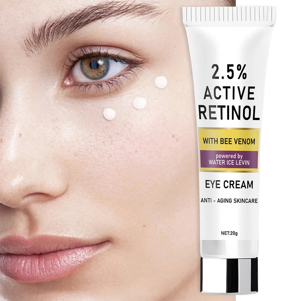 2.5 Percent Retinol Bee Venom Anti Aging Eye Cream for Dark Circles