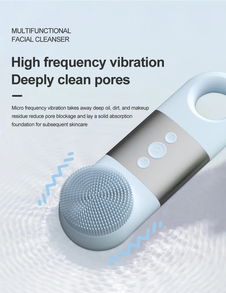 Hot and Cold Silicone Facial Cleansing Brush - 12