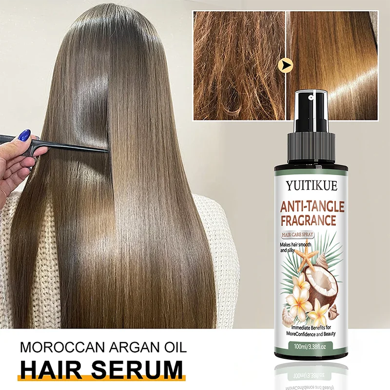 Coconut Argan Oil Hair Care Spray Detangling Moisturizing 100ml