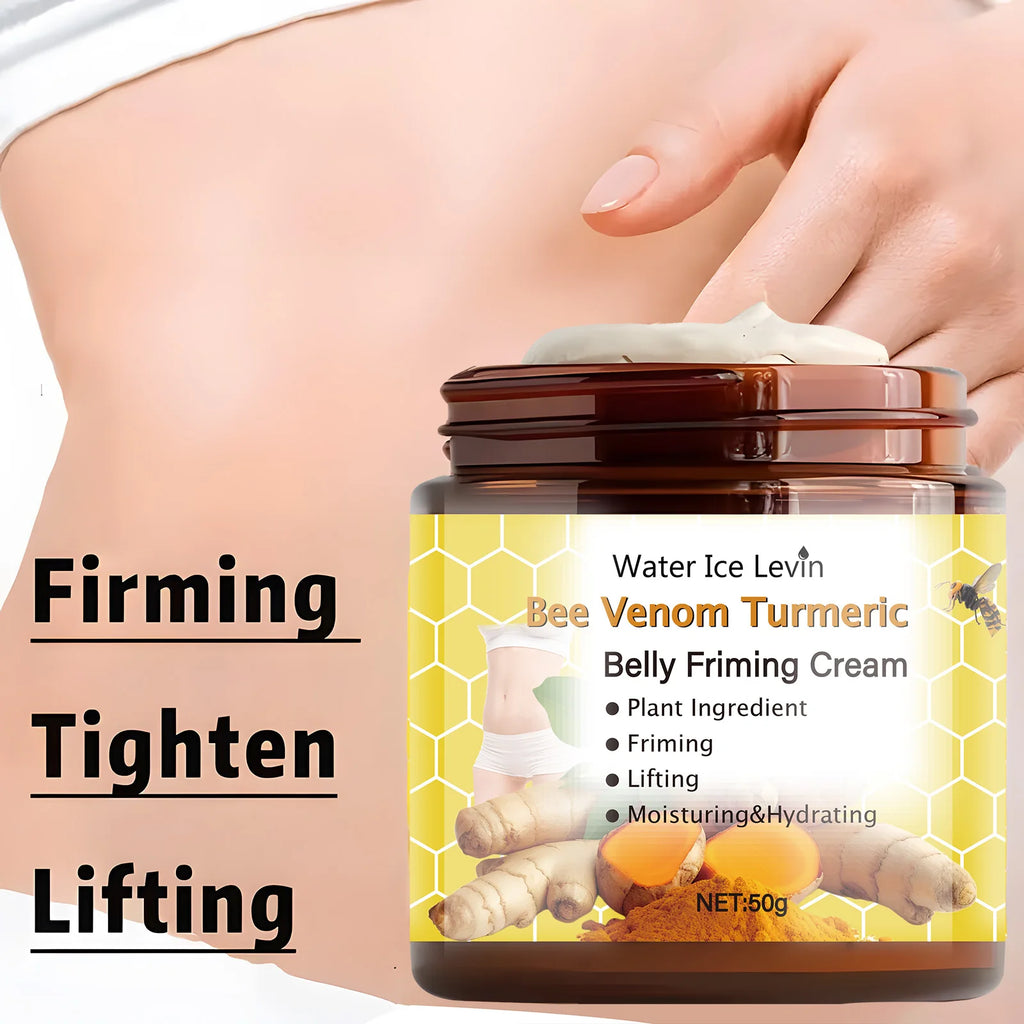 Bee Venom Turmeric Belly Firming Cream Moisturizing Body Treatment