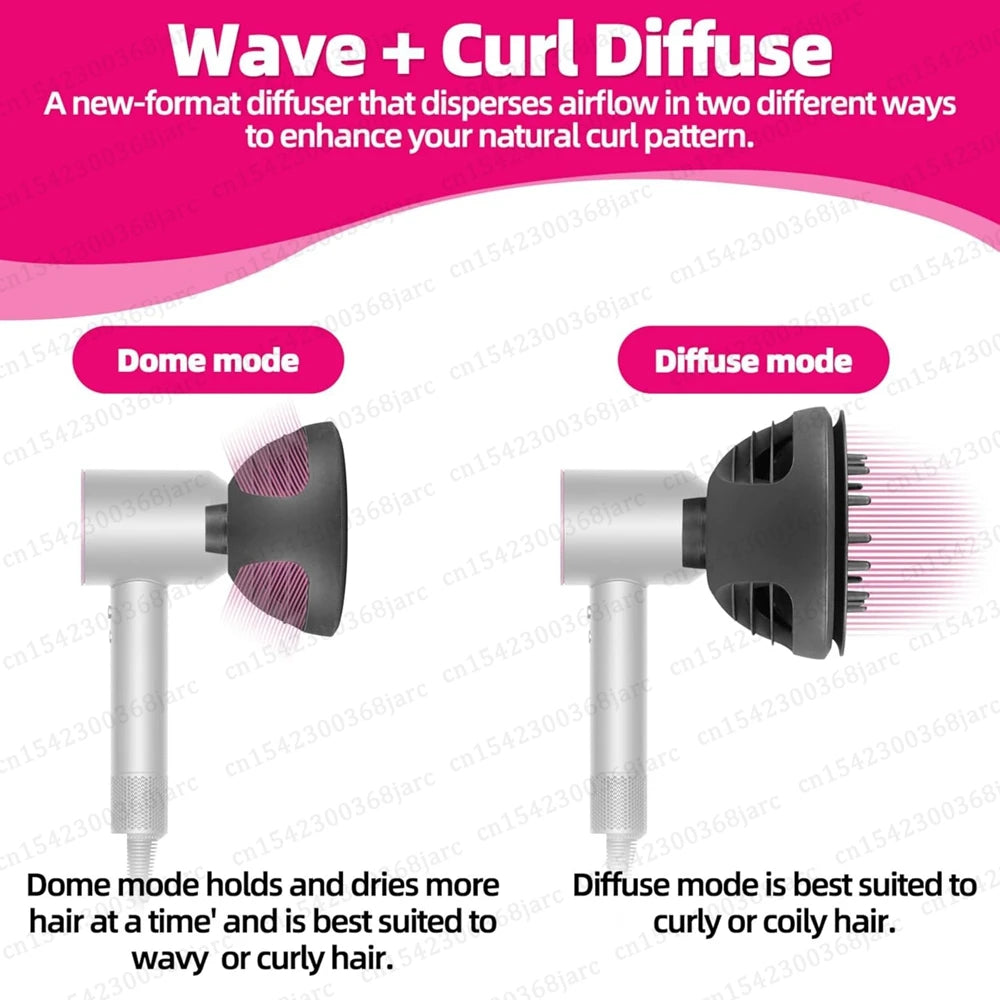2 in 1 Diffuser Nozzle for Dyson Supersonic Hair Dryer Attachment - 9