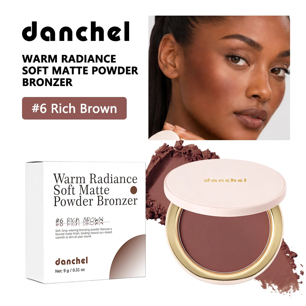 Matte Pressed Powder Bronzer for Face Contouring - 20