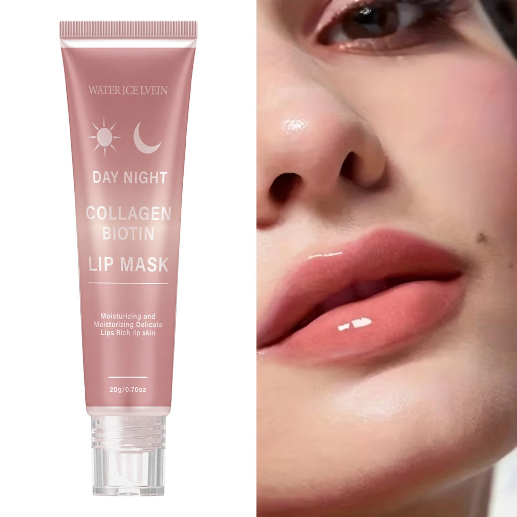 Collagen Biotin Lip Mask Hydrating Peptide Peel Off Lip Care Treatment