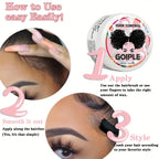 Lace Tint Mousse Wax Stick Edge Control Gel Band and Brush Set