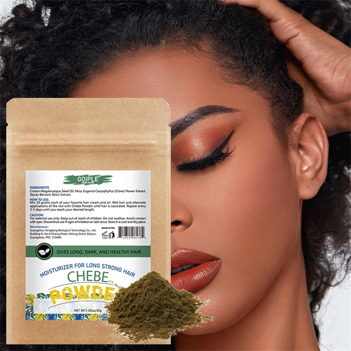 Goiple Chebe Hair Growth Set Nourishing Oil Powder and Mask Kit