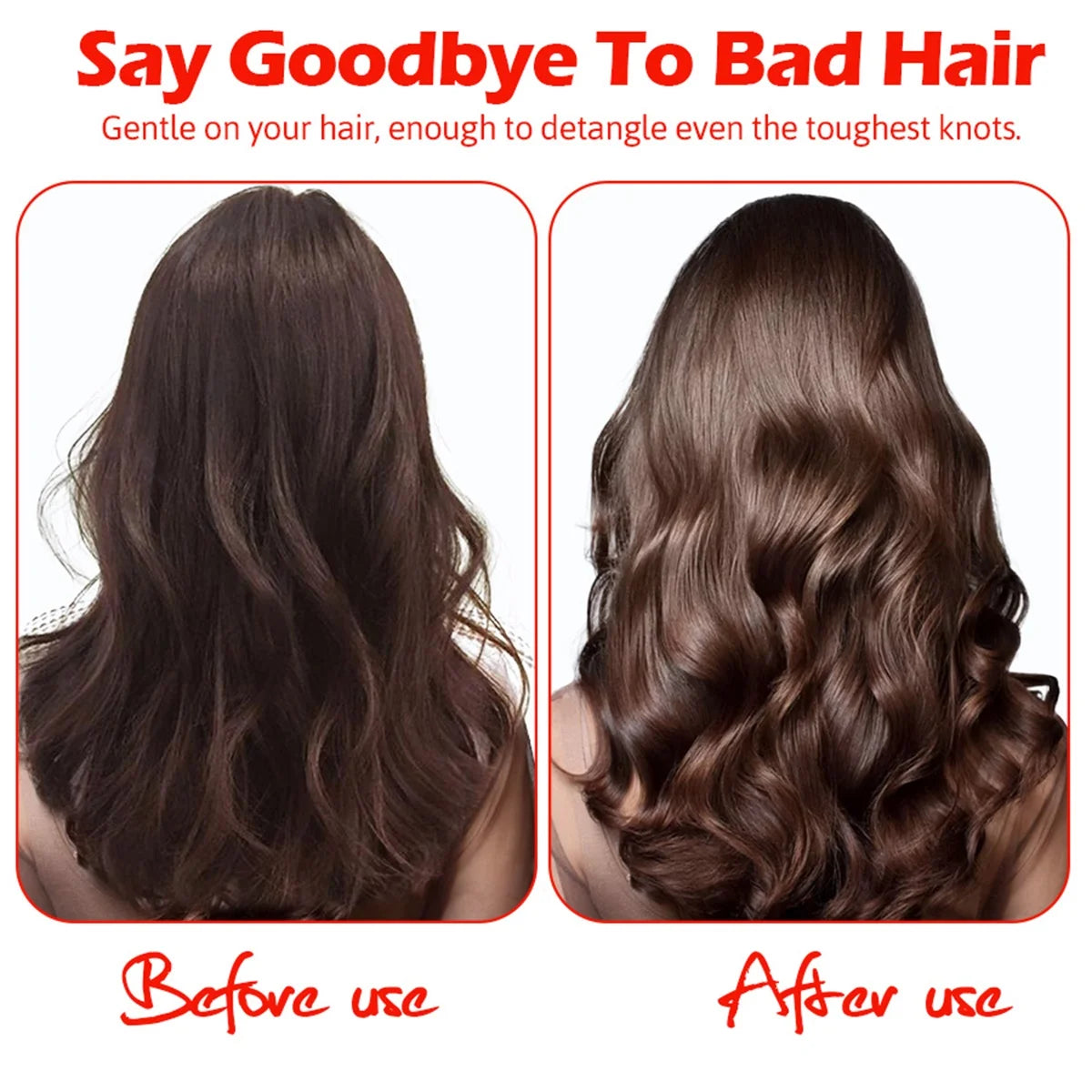 9-Row Detangling Hair Brush Curl Defining Styling Comb - 13