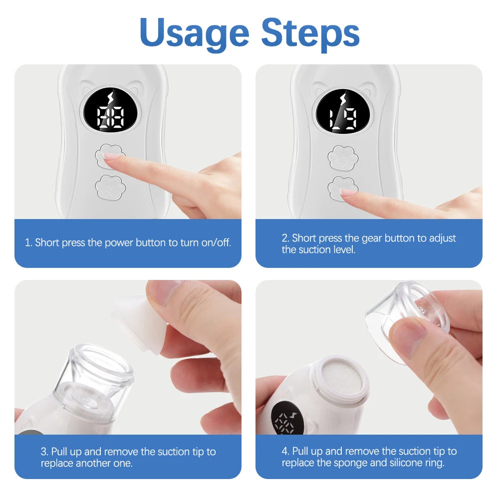 Electric Baby Nasal Aspirator with Music and Gentle Suction
