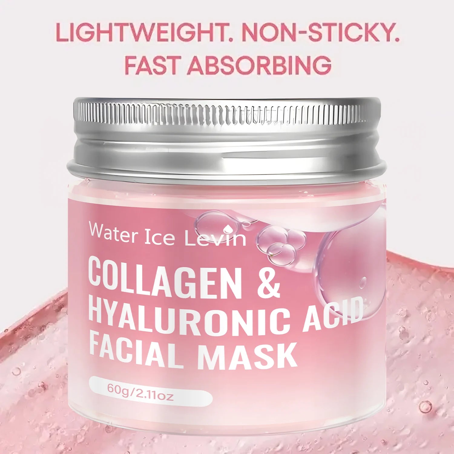 Collagen Hyaluronic Acid Facial Mask Anti Aging Firming Treatment 60g - 6