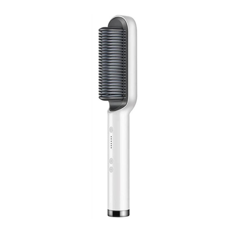 Professional Ceramic Hair Straightener Brush Fast Heating Styling Tool - 20