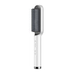 Professional Ceramic Hair Straightener Brush Fast Heating Styling Tool