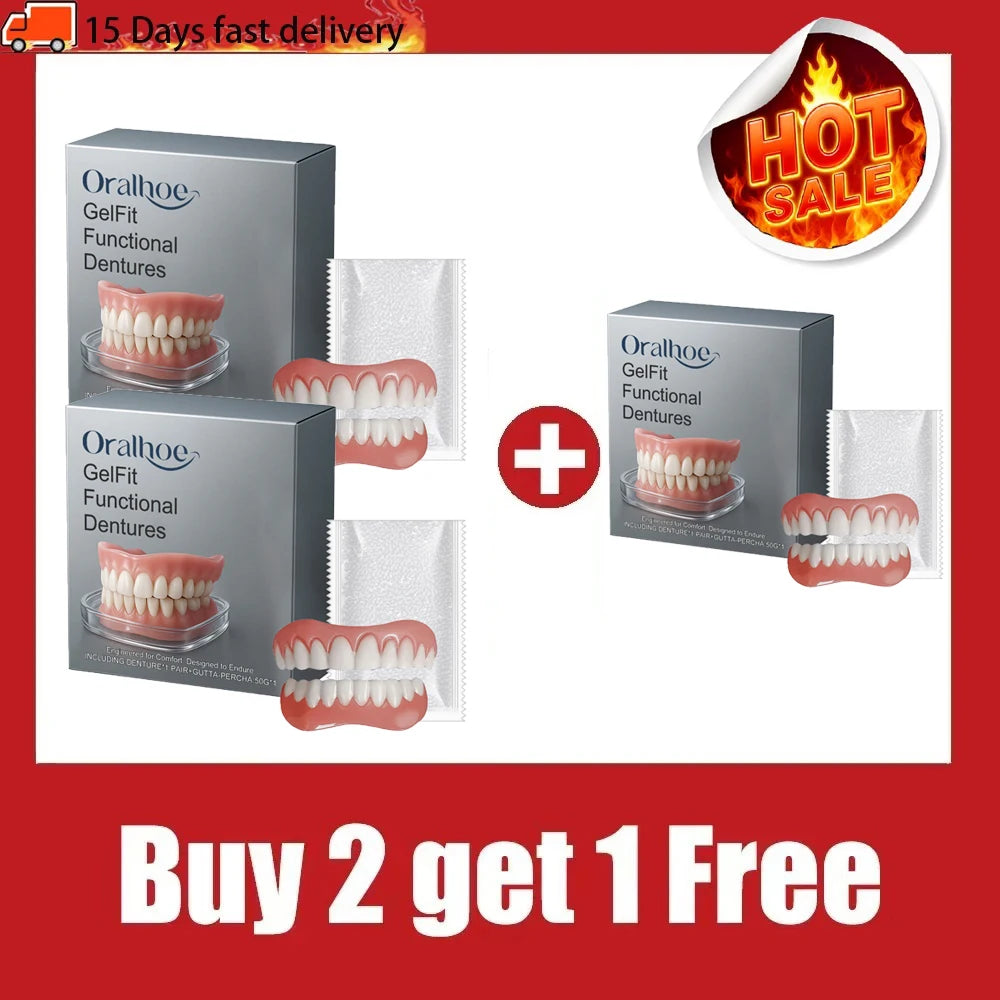 Temporary Comfort Fit Cosmetic Denture Set - 8